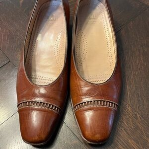 GRITTI LAVORAZIONE BOLOGNA Women brown leather shoes size 39 (US 8 1/2)